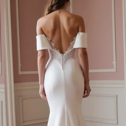 Mermaid Wedding Gown with Elegant Details for a Luxury Bridal Look