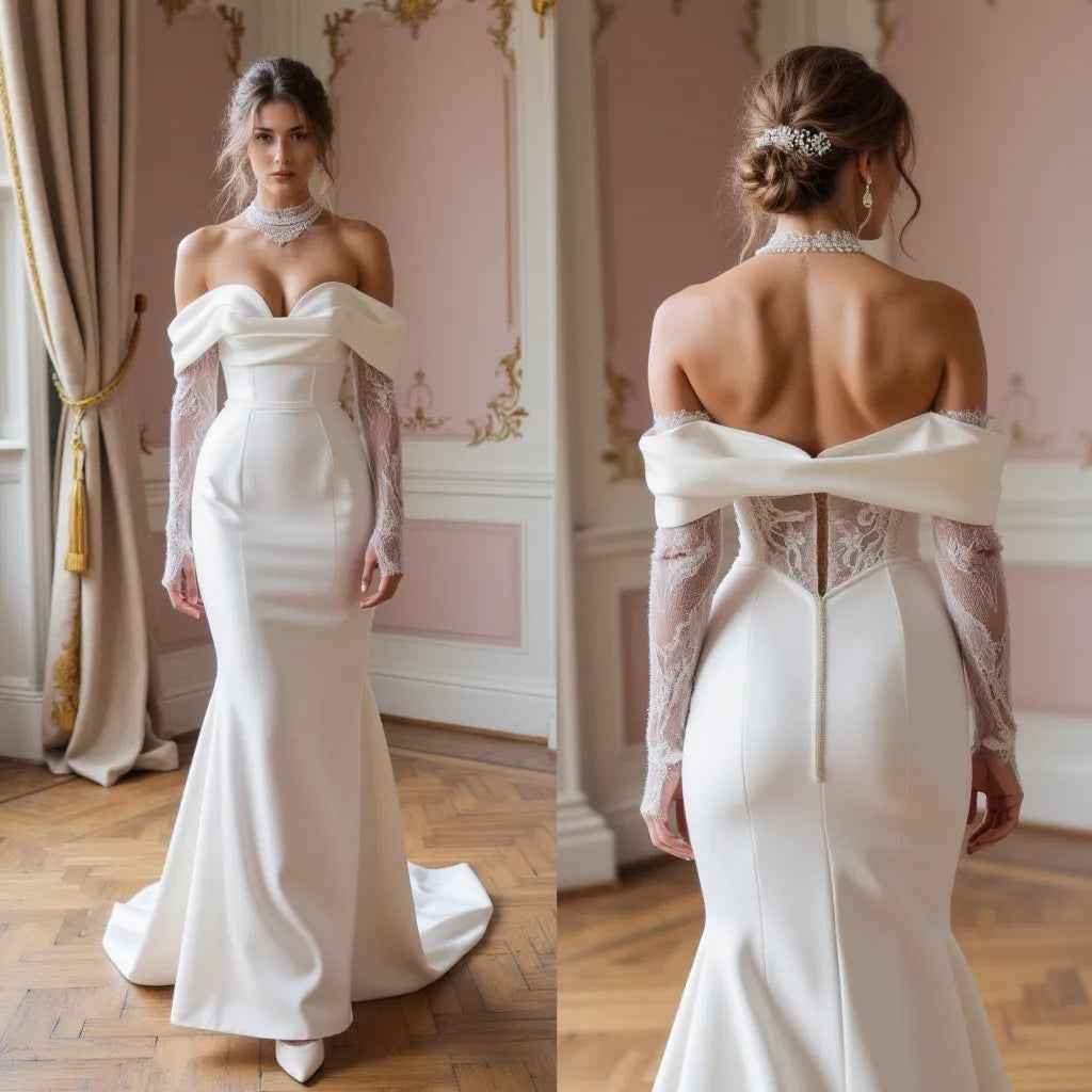Mermaid Bridal Dress with a Classic Fit for Elegant and Timeless Weddings