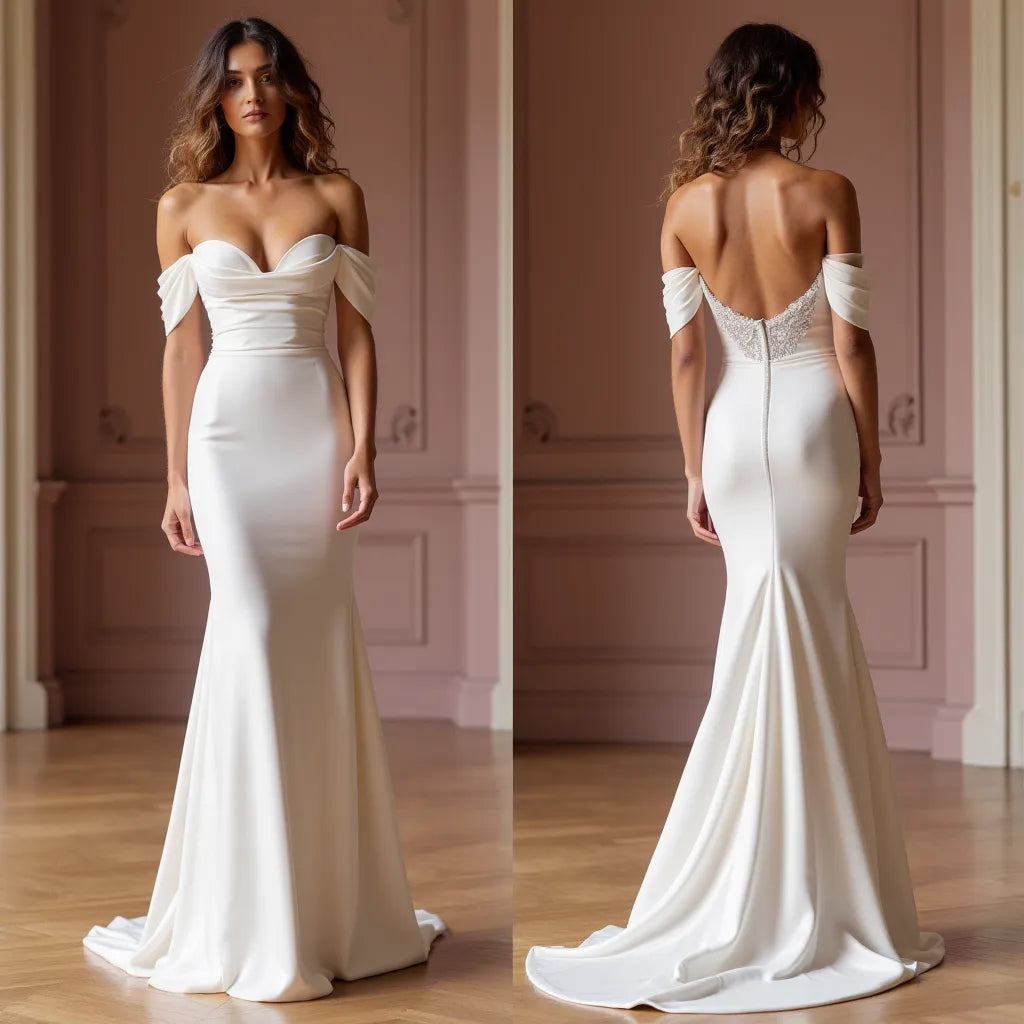 Mermaid Bridal Dress with a Sophisticated Cut for Stylish Brides