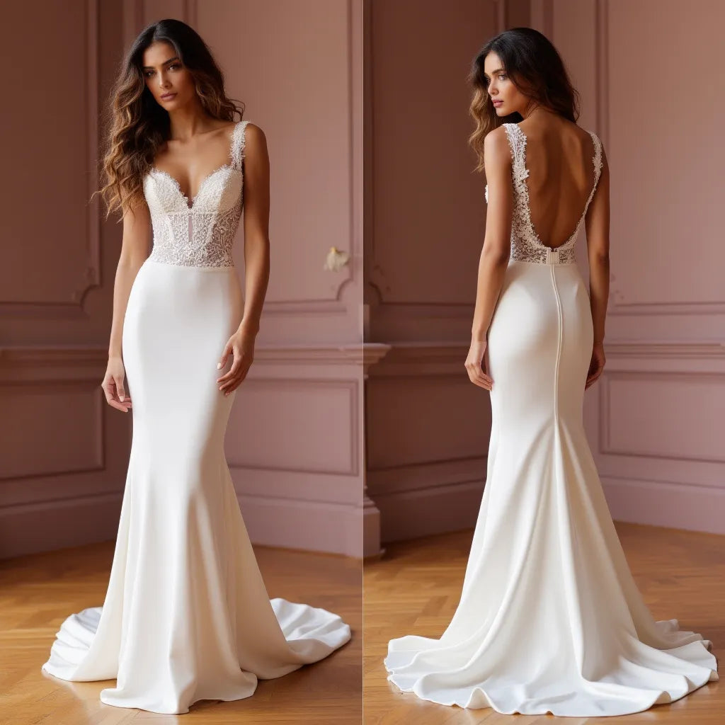 Mermaid Bridal Dress for Beach, Destination, and Outdoor Weddings