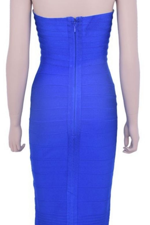 Aaliyah Bandage Midi Dress - Royal Blue