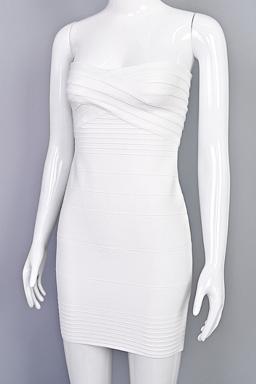 Aaliyah Bandage Mini Dress - Lipstick Red
