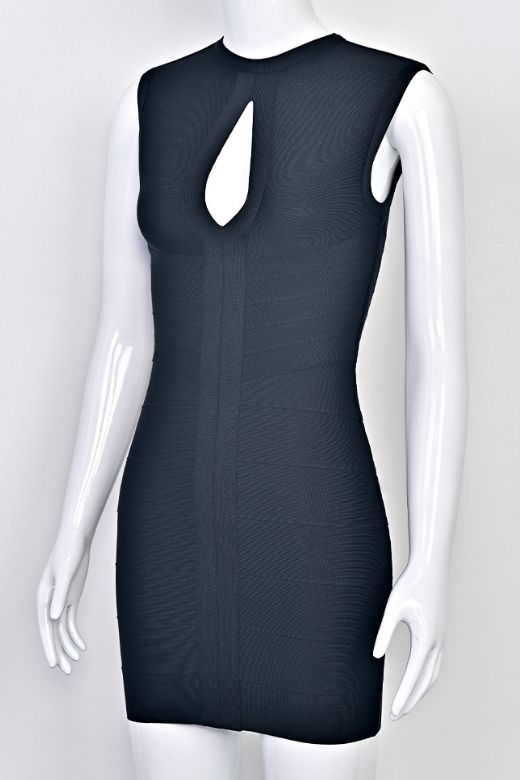 Alora Bandage Mini Dress - Classic Black