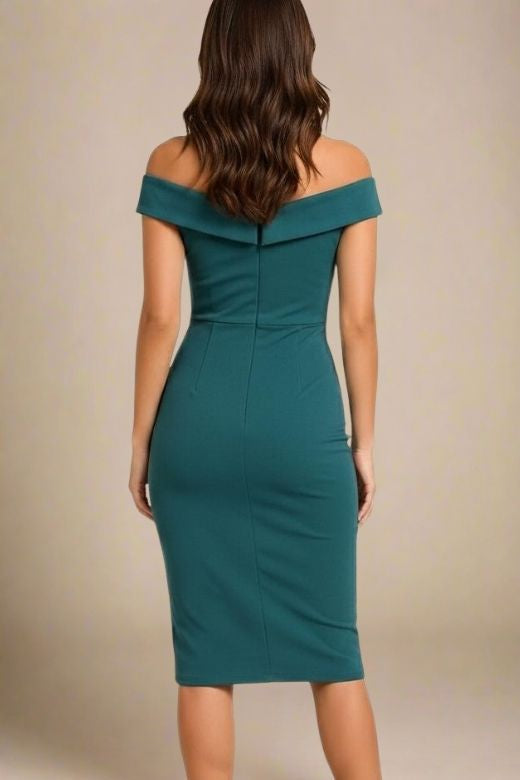 Ash Bandage Dress - Emerald Green