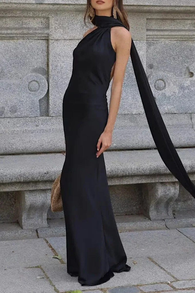 Sexy Backless Halter Evening Dresses - VelvetHem