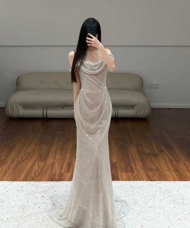 Off The Shoulder Mermaid Prom Dress 21st Birthday Outfit