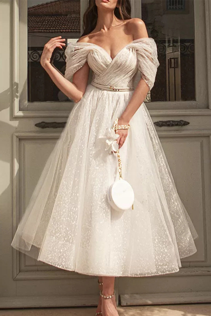Celebrities Elegant Solid Patchwork Without Belt V Neck Evening Dresses(No Belt) - VelvetHem