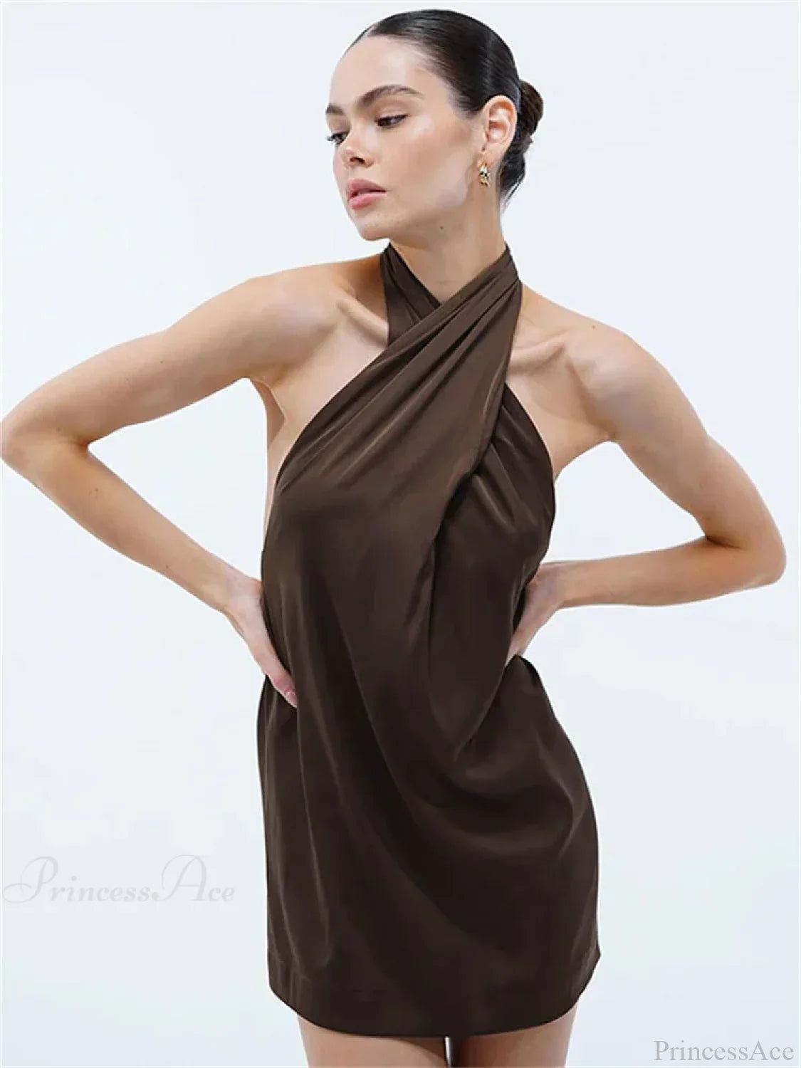 Bandage Backless Slim Mini Dress