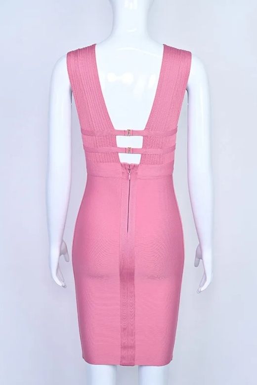 Bay Bandage Dress - Ballet Pink