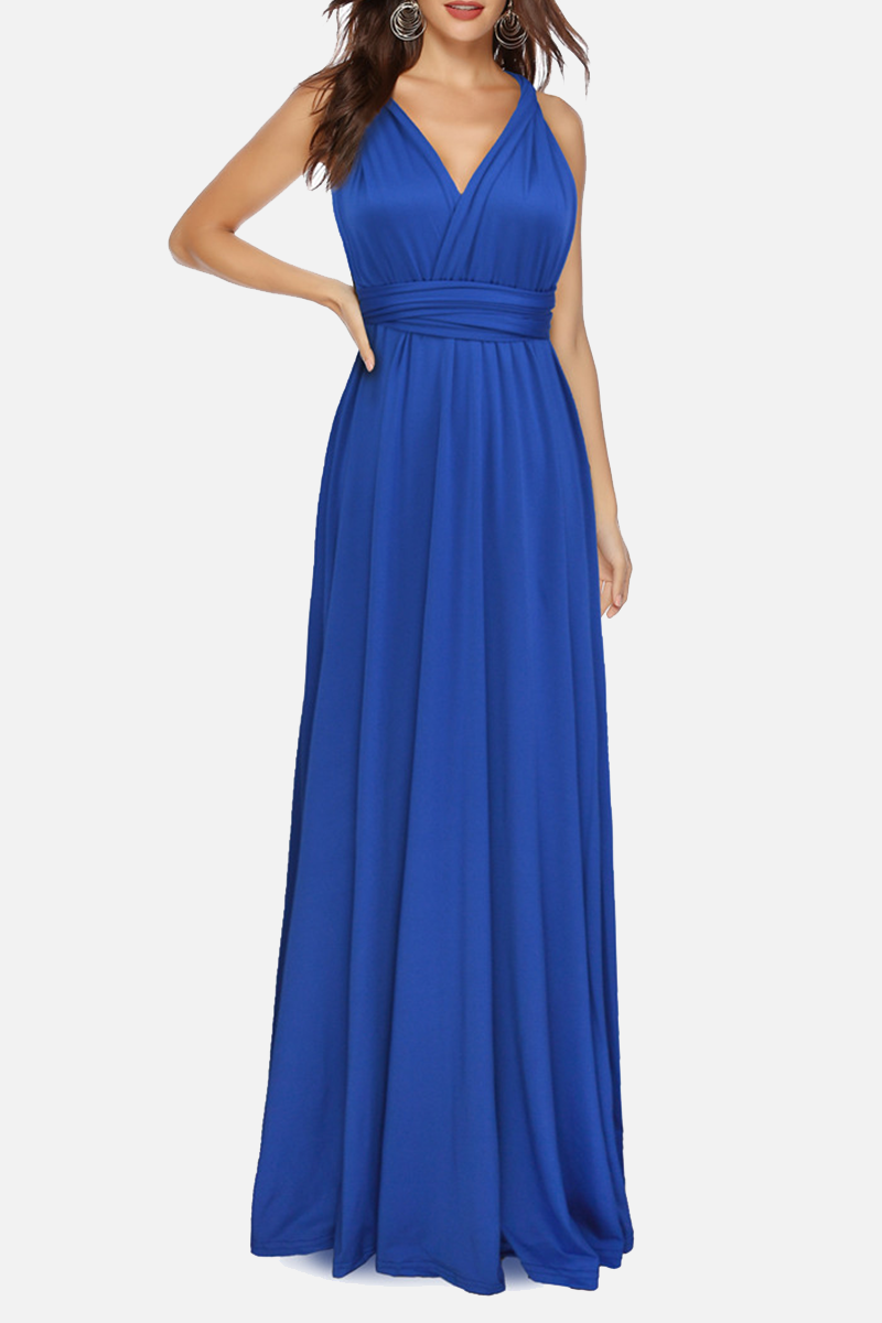 Elegant Solid Backless Strap Design Evening Dress Dresses(20 Colors) - View 9 | VelvetHem