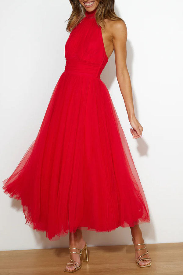 Maricela Effortless Dress with a Long Skirt Boutique Collection