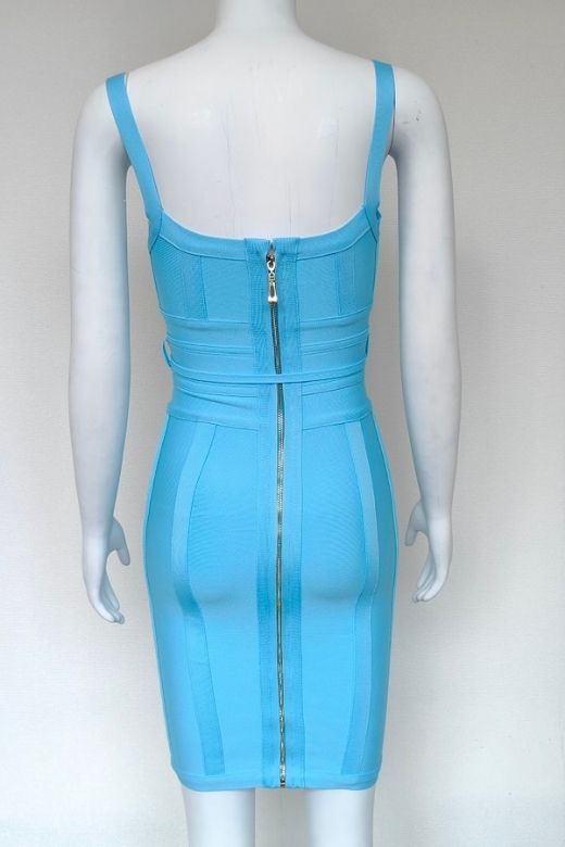 Bek Bandage Dress - Sky Blue
