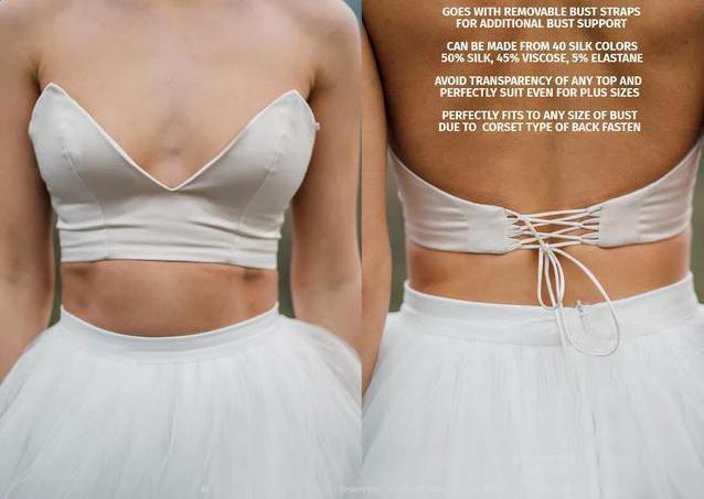 Boho Wedding Dress  V Back Bridal Lace Gown Separates Wedding Dress (ZD15287)