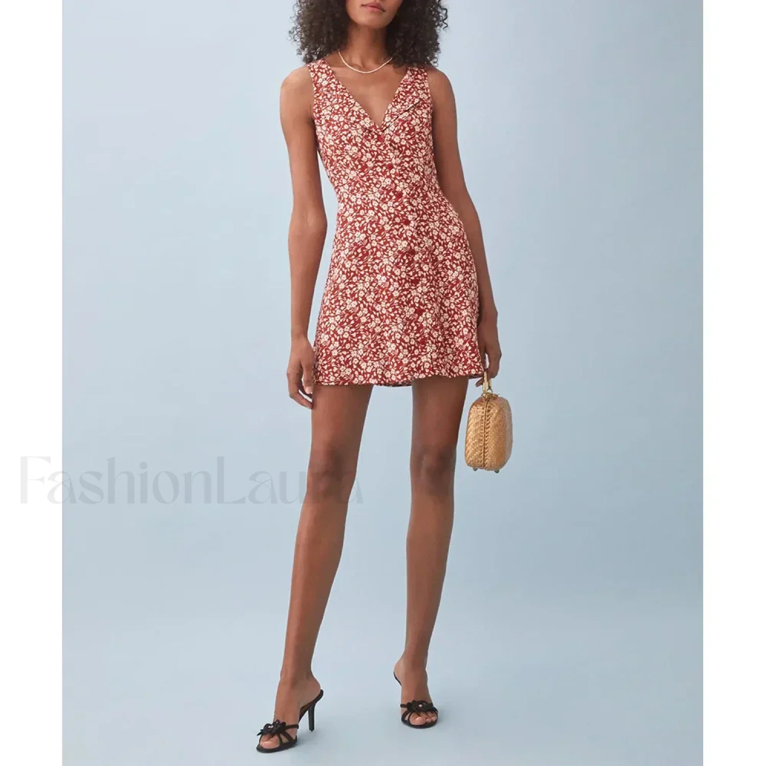 Button Back V Dress with Urban Everyday Styling Boutique Fashion Style
