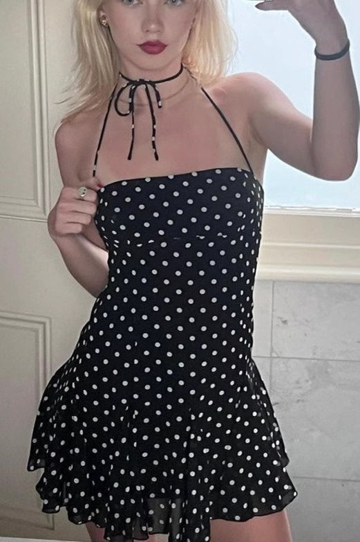 Fl Polka Dots Dress with Relaxed Fit and Smart Casual Fashion 2