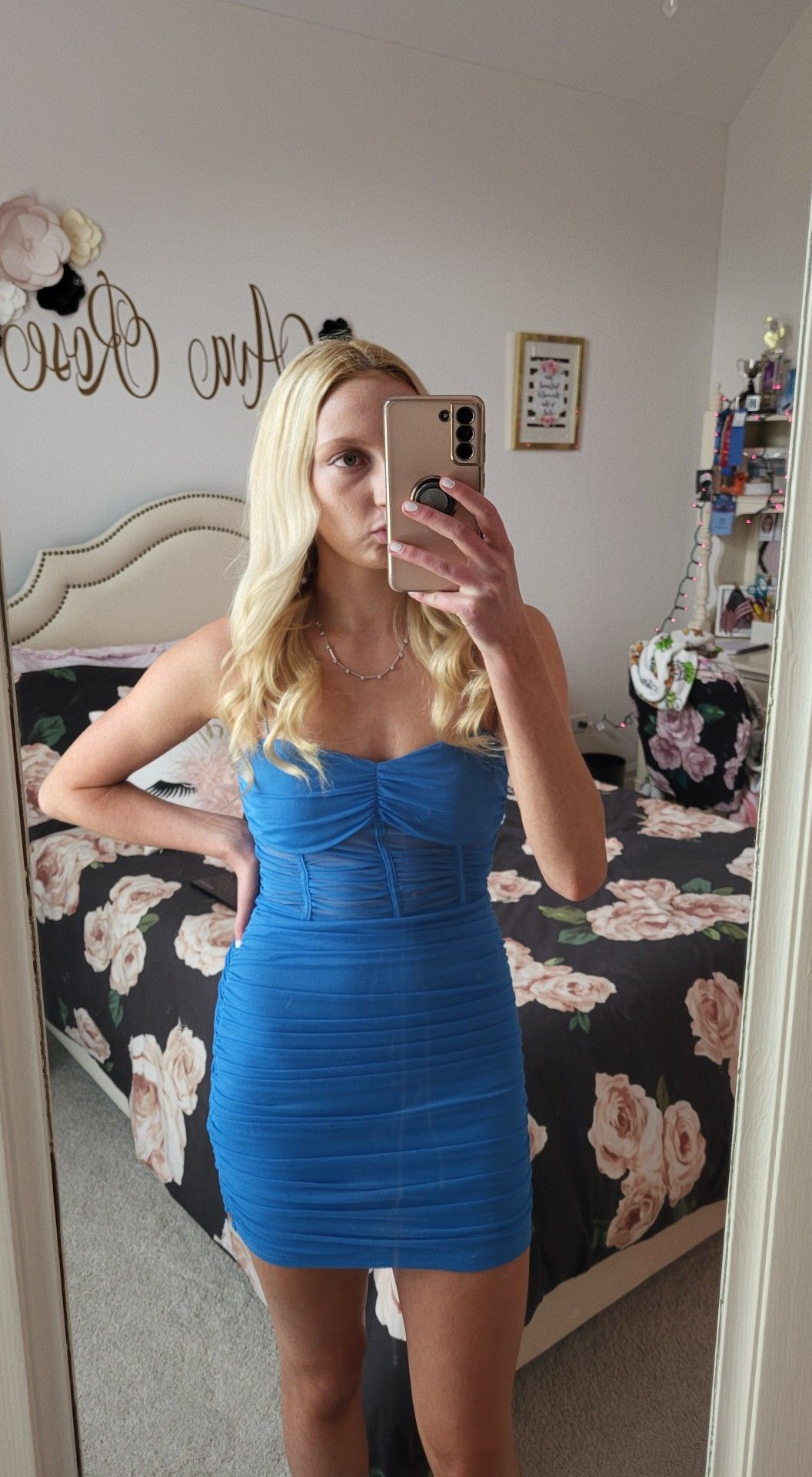 Blue Sheath Homecoming Dress Mini Summer Dress