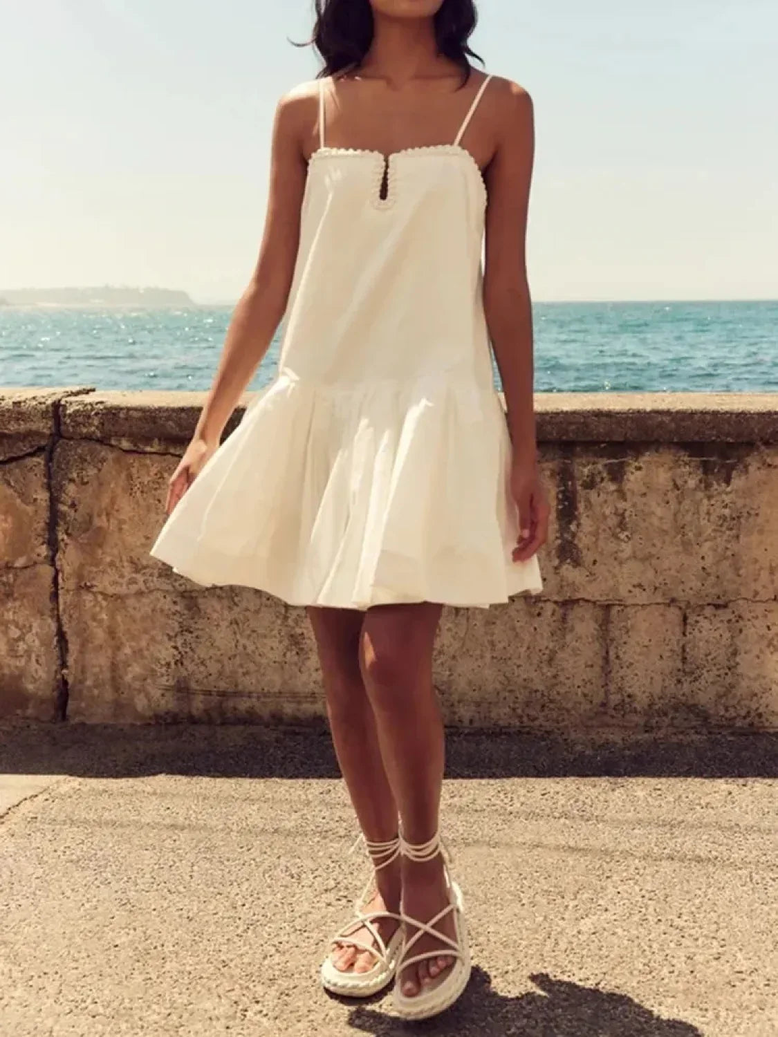 Classic Camisole Patchwork Floral Dress for Modern Fashion Wear