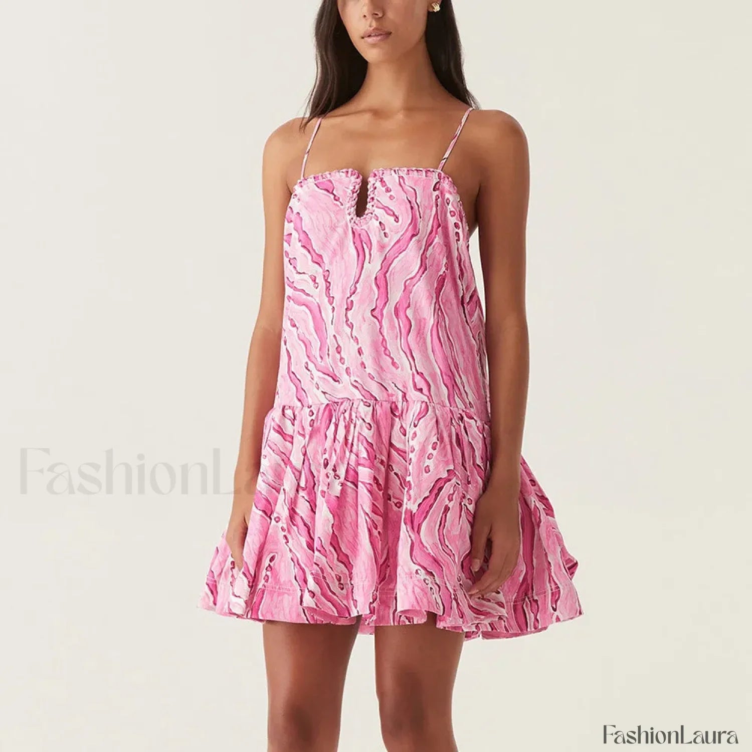 Classic Camisole Patchwork Floral Dress for Modern Fashion Wear