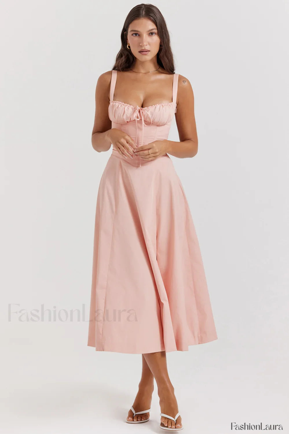 Carmen Pink Stylish Tunic Sundress