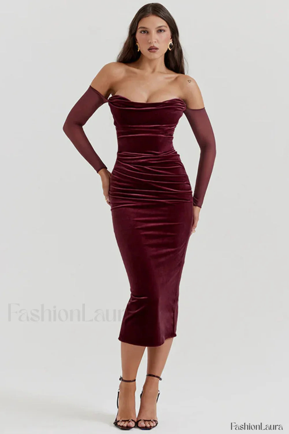 Celebrity Temperament Sexy Dress with Relaxed Fit and Streetwear Style