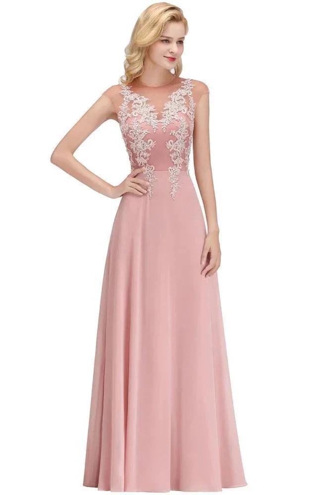 Charming Sleeveless Beadings Aline Evening Maxi Dress Cap Sleeves Bridesmaid Dress (ZD13030)