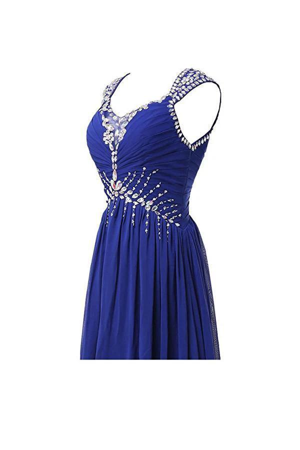 Chiffon V-neck Long Prom Gowns Party Dresses Bridesmaid Dresses (ZD13174)