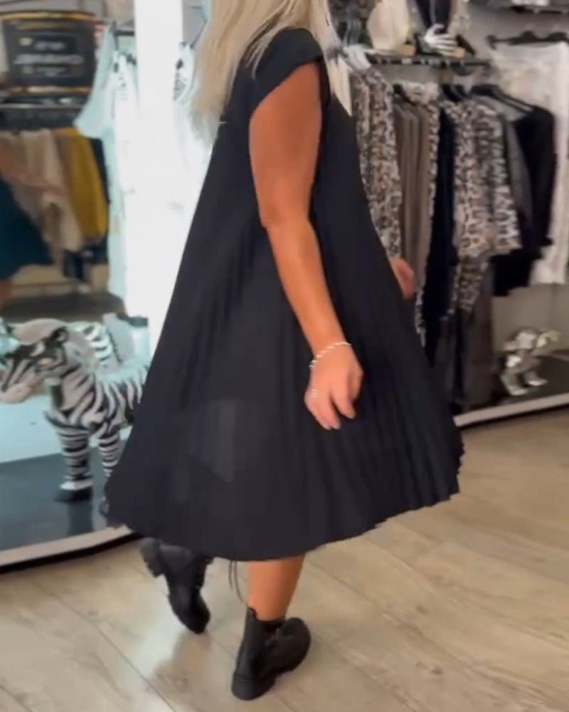 Adonia Stylish Pleated Dress for Women Effortless Chic Look
