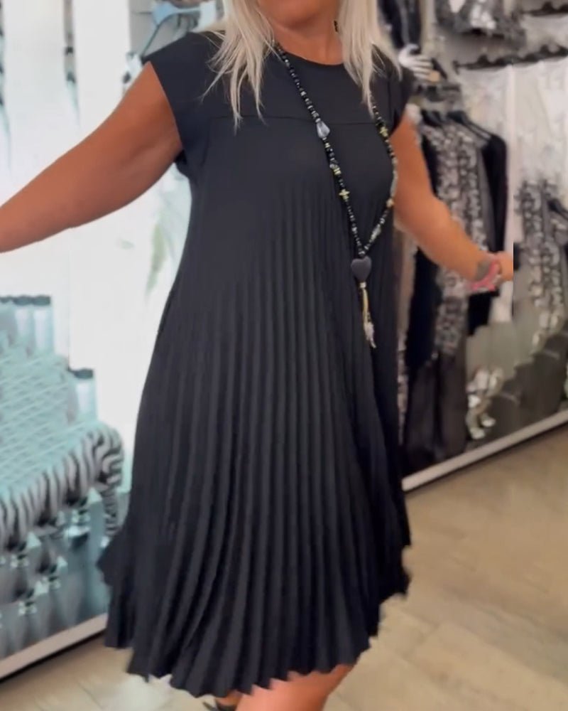 Adonia Stylish Pleated Dress for Women Effortless Chic Look