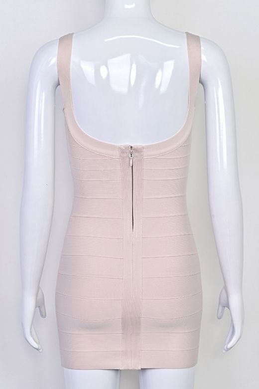Cindy Bandage Mini Dress - Beige