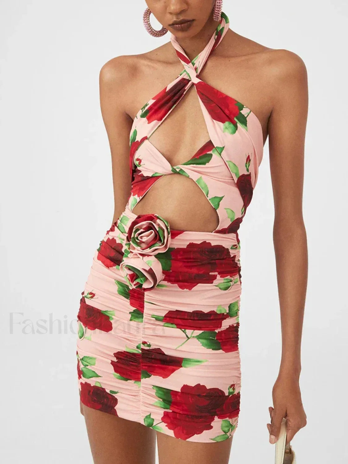 Cut Out Ruched Dress with Premium Everyday Styling Boutique Fashion Style