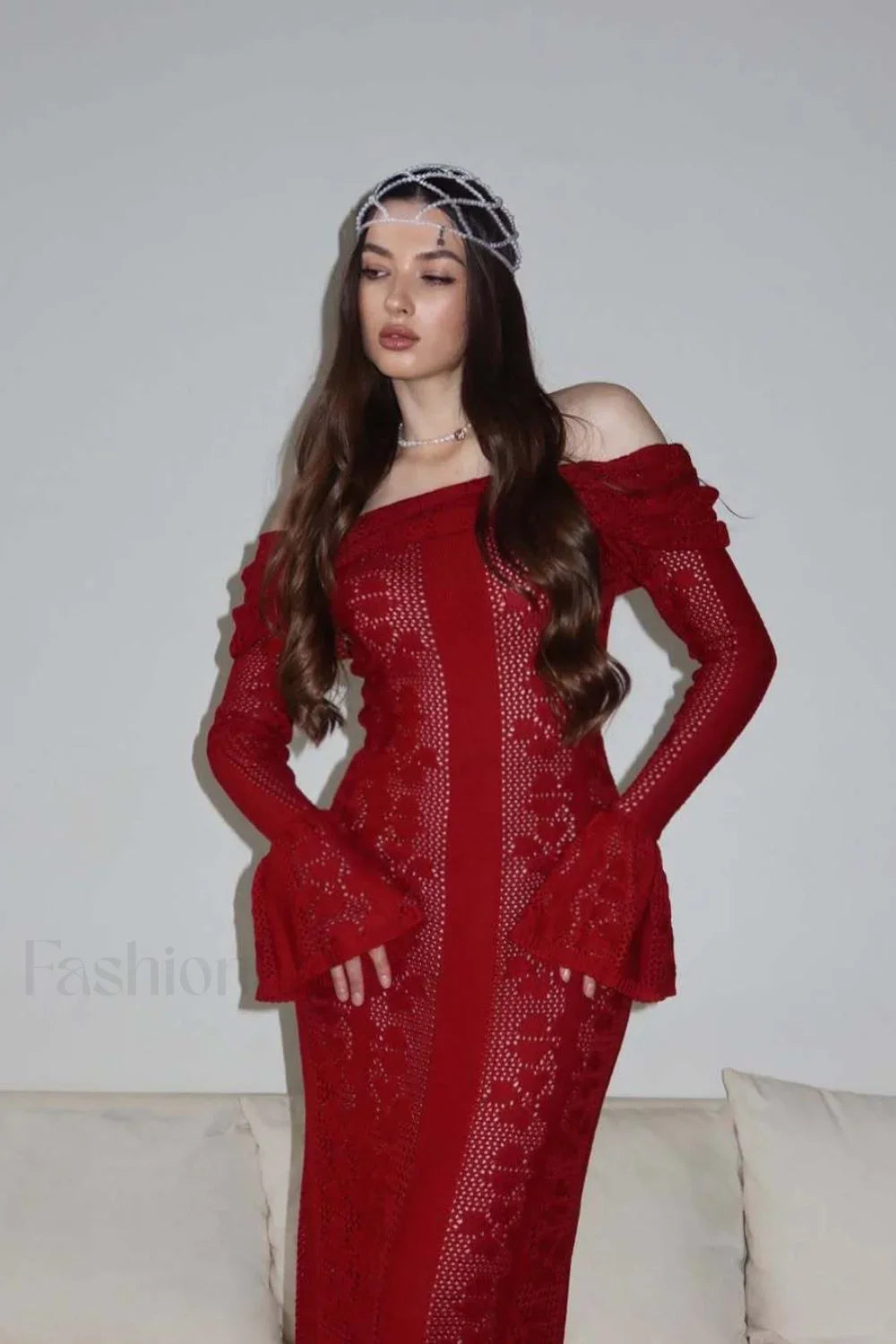 Vintage Inspired Cutout Off Shoulder Dress for Modern Fashion Wear