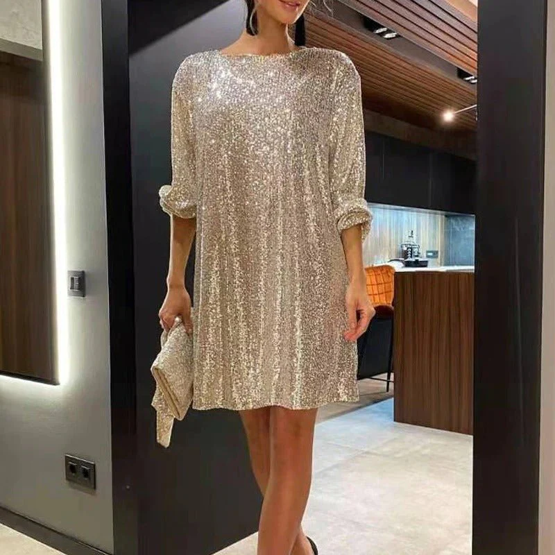 Jennifer Boutique Women's Sequin Mini Dress Premium Wardrobe Essential