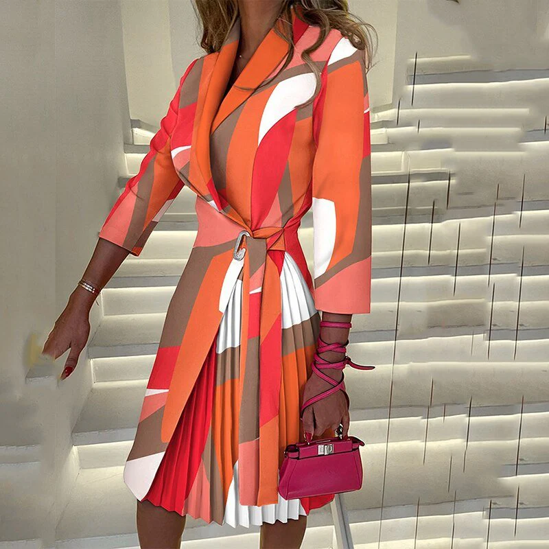 Inés Exclusive Women's Festive Wrap Dress Midi Boutique Collection