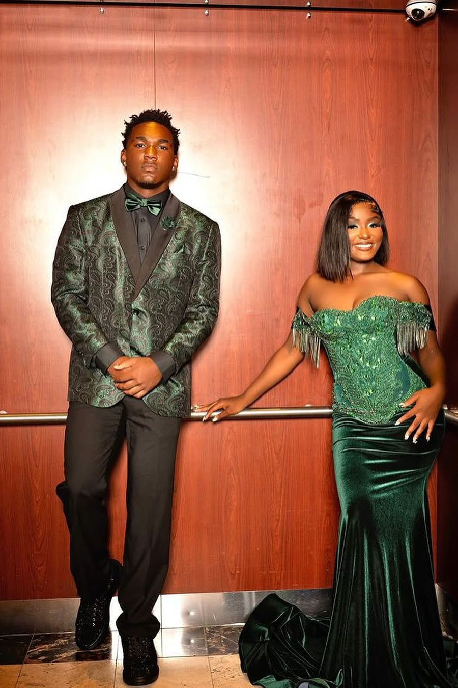 Dark Green Off-the-Shoulder Sequined Mermaid Long Prom Dresses