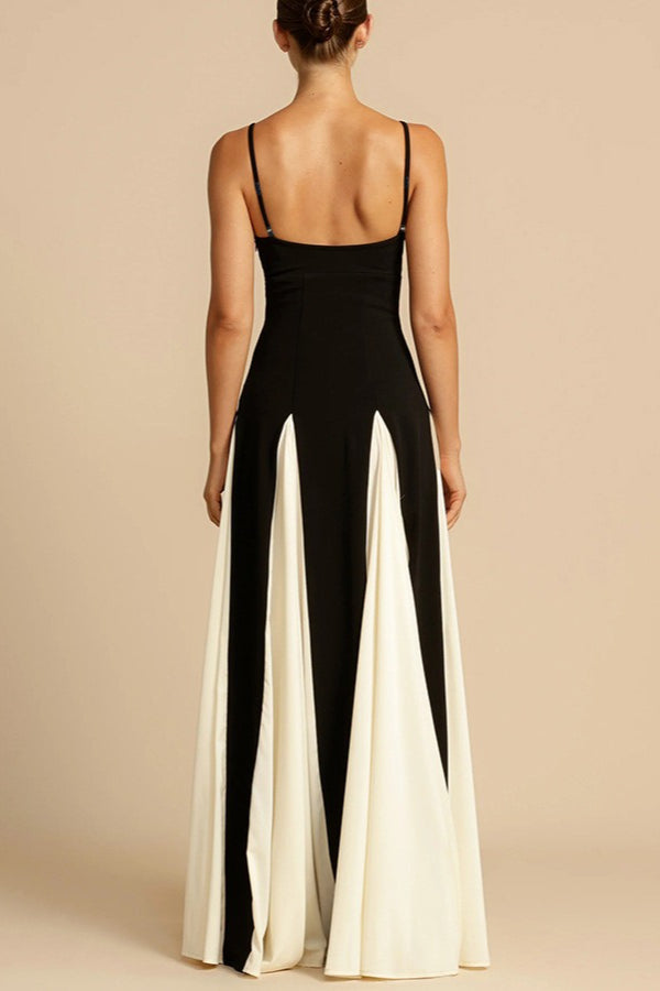Elegant Panelled Slip Party Dress - View 3 | VelvetHem