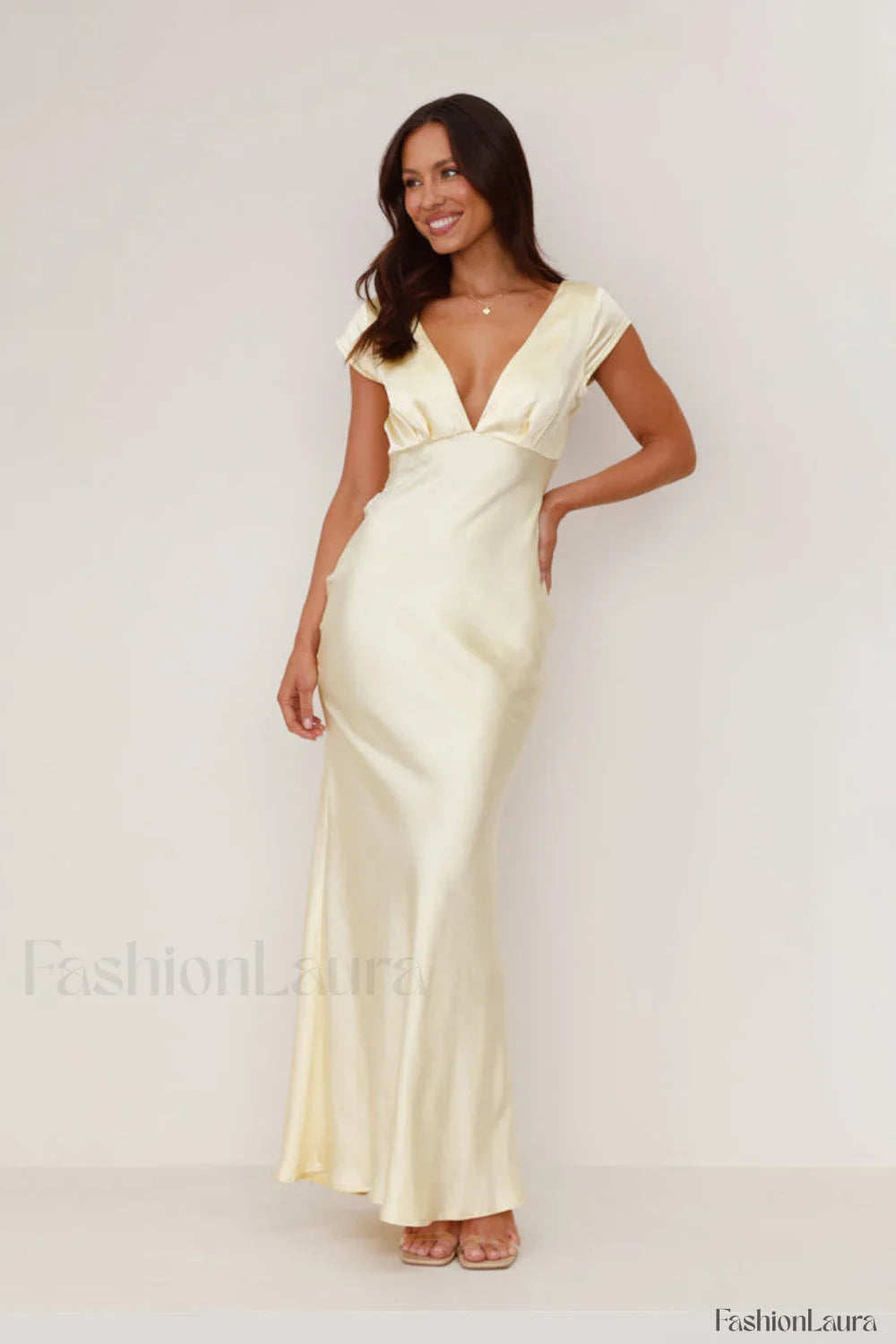 Deep V Neck Dress with Relaxed Fit and Seasonal Wardrobe Essential 2