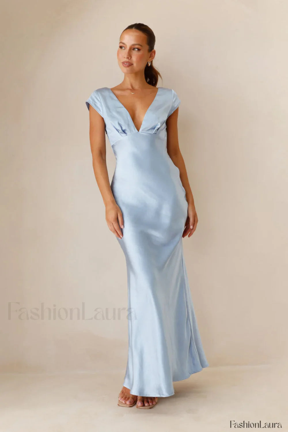 Deep V Neck Dress with Relaxed Fit and Seasonal Wardrobe Essential 2
