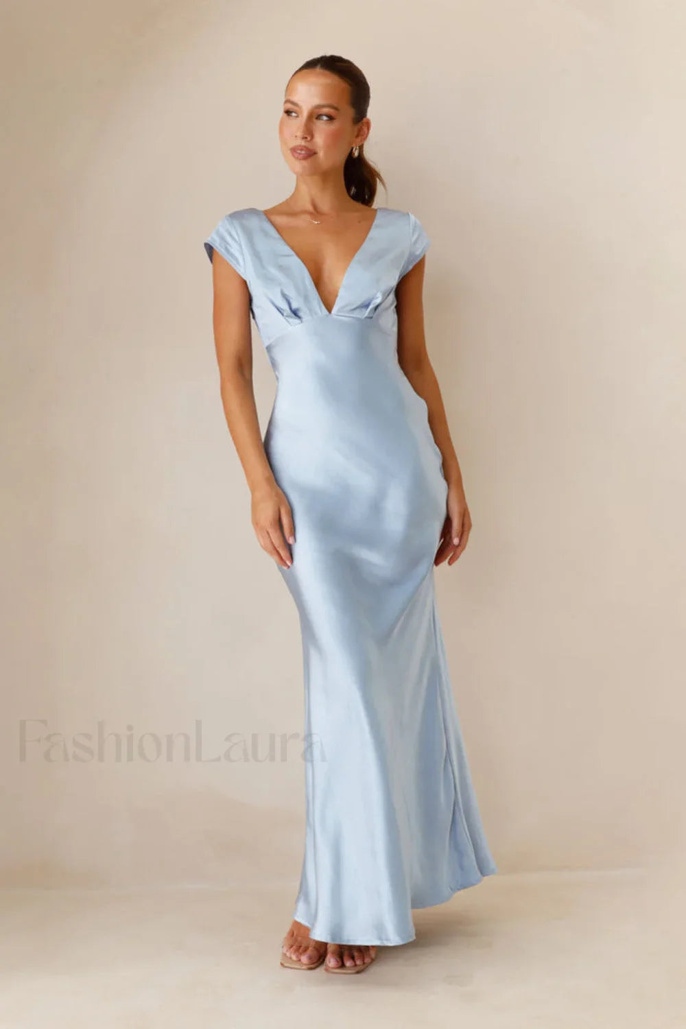 Deep V Neck Dress with Relaxed Fit and Seasonal Wardrobe Essential 2