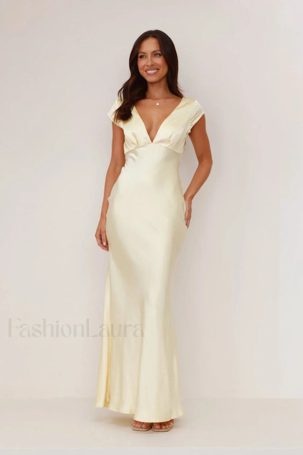 Deep V Neck Dress with Relaxed Fit and Seasonal Wardrobe Essential 2