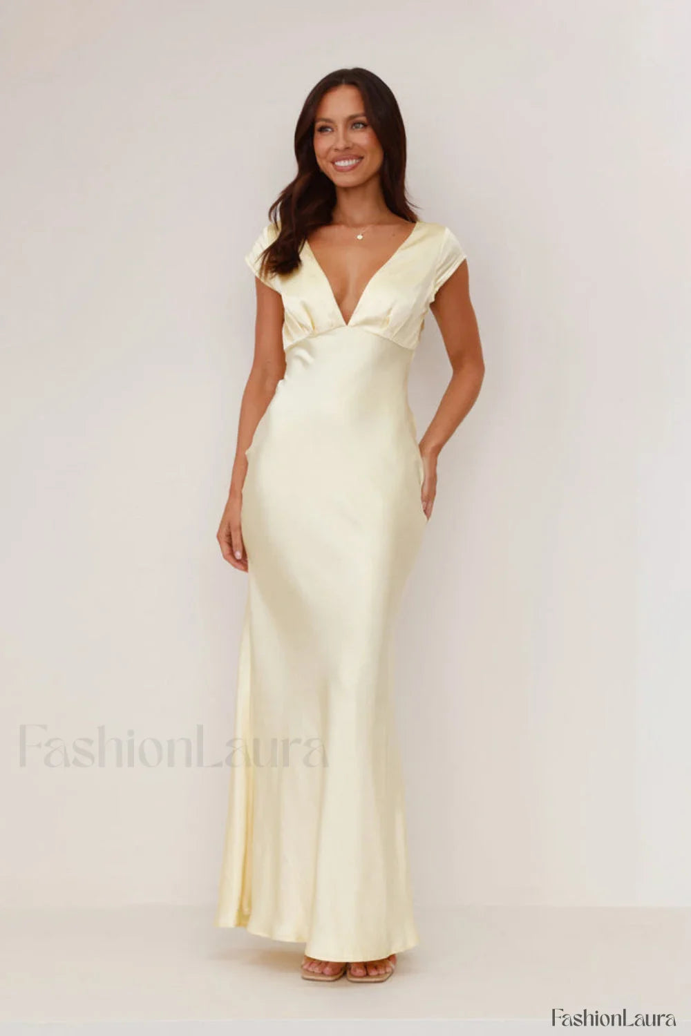 Deep V Neck Dress with Relaxed Fit and Seasonal Wardrobe Essential 2