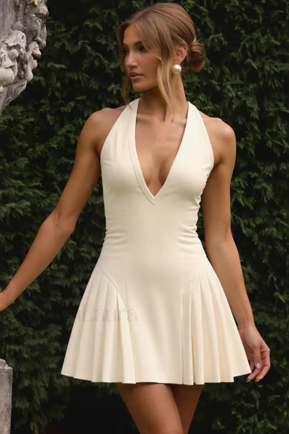 Deep V Neck Modern Dress for Streetwear Style Boutique Fashion Style