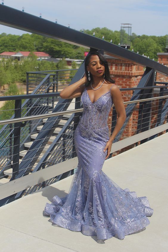 Long Mermaid Black Girl Prom Dresses