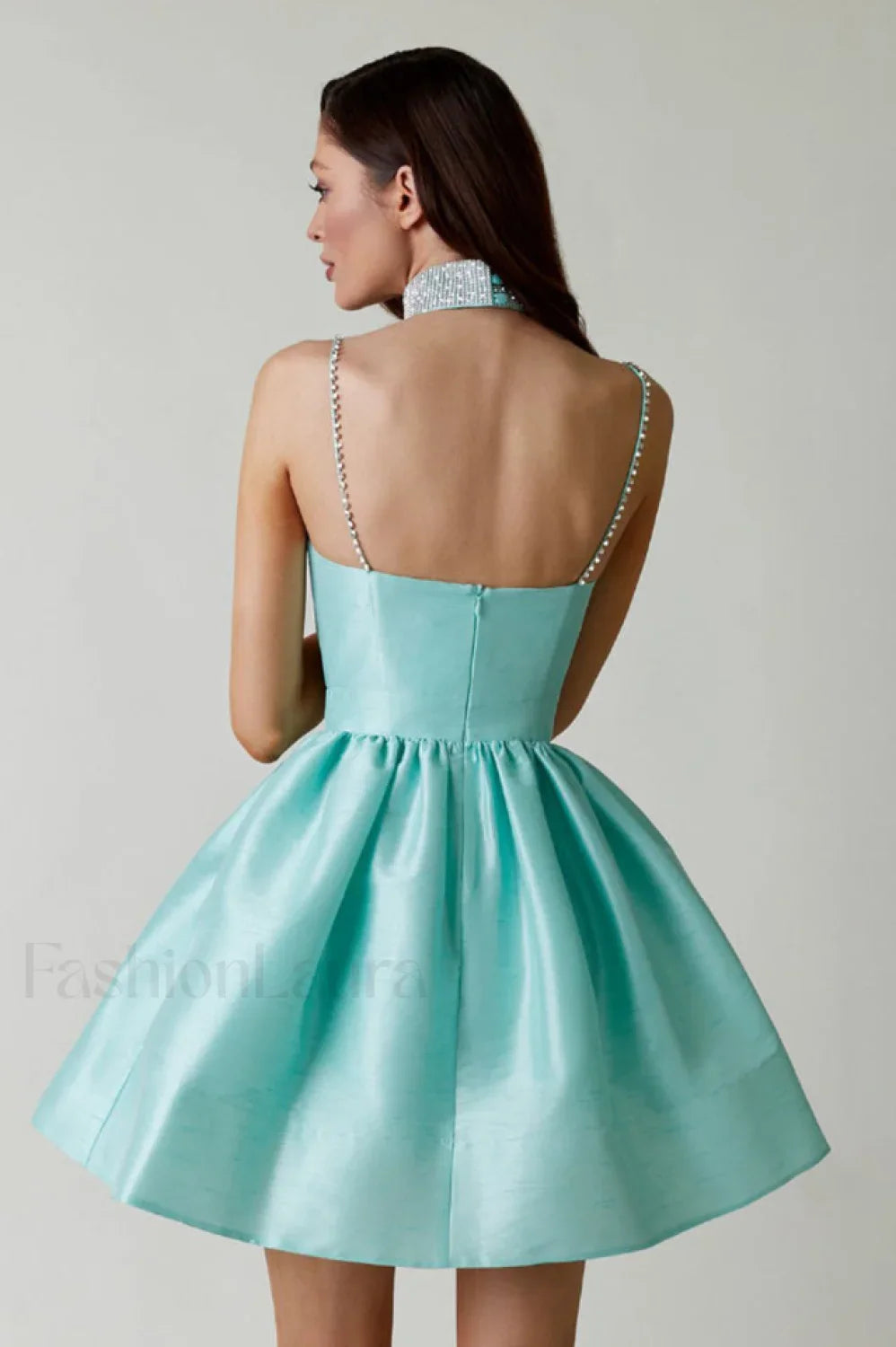 Diamond Elegant Suspender Mini Dress