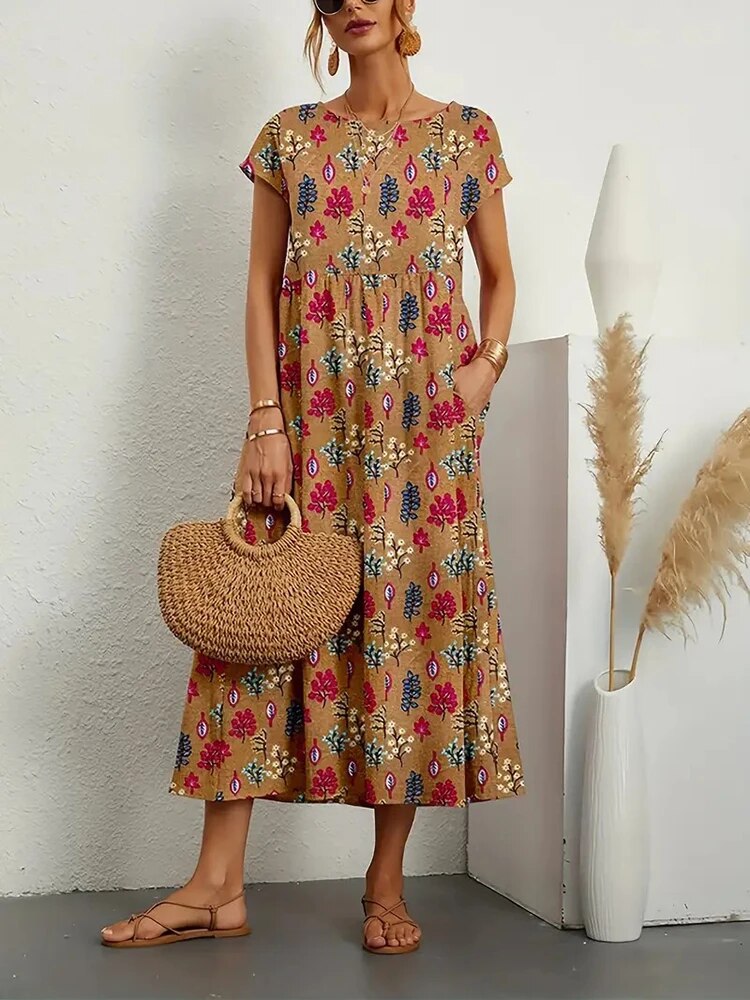 Edna Chic Floral Dress Silhouette Collection