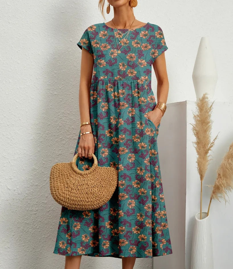Edna Chic Floral Dress Silhouette Collection