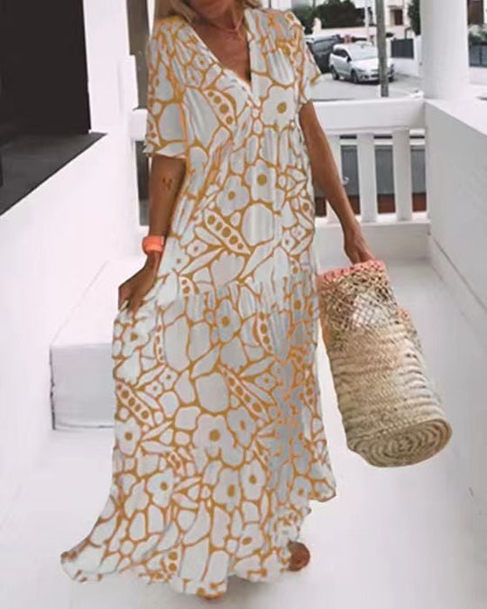 Valentina Timeless Floral Dress for Women Premium Wardrobe Essential