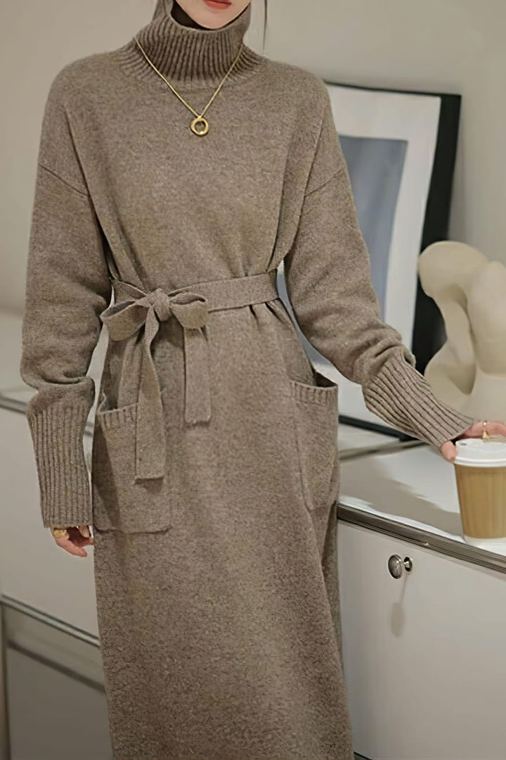 Iva Exclusive Knitted Sweater Dress Chic Silhouette Collection
