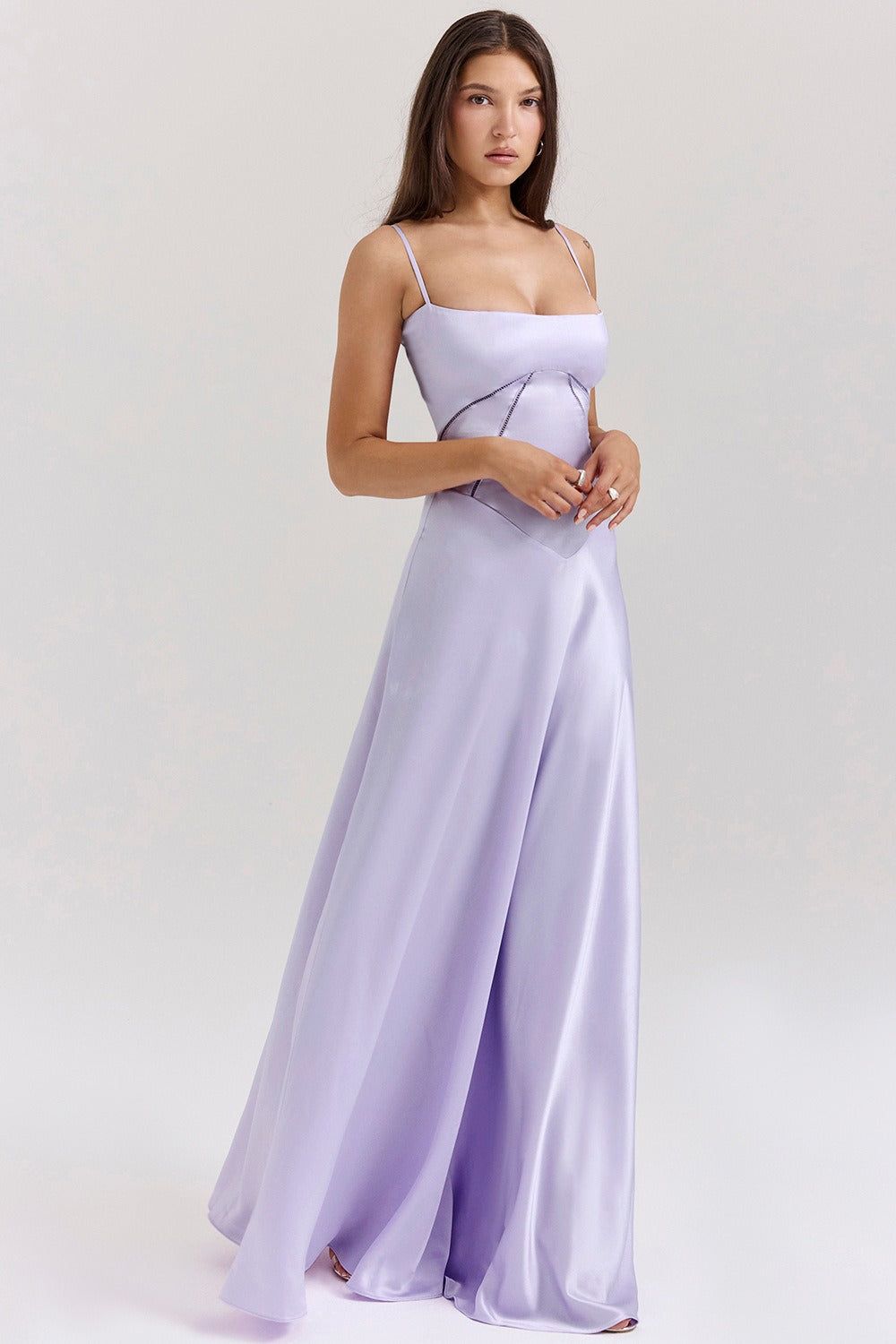 Classic Elegant Cami Backless Dress for Modern Fashion Wear