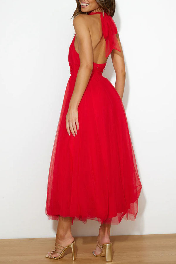 Maricela Effortless Dress with a Long Skirt Boutique Collection