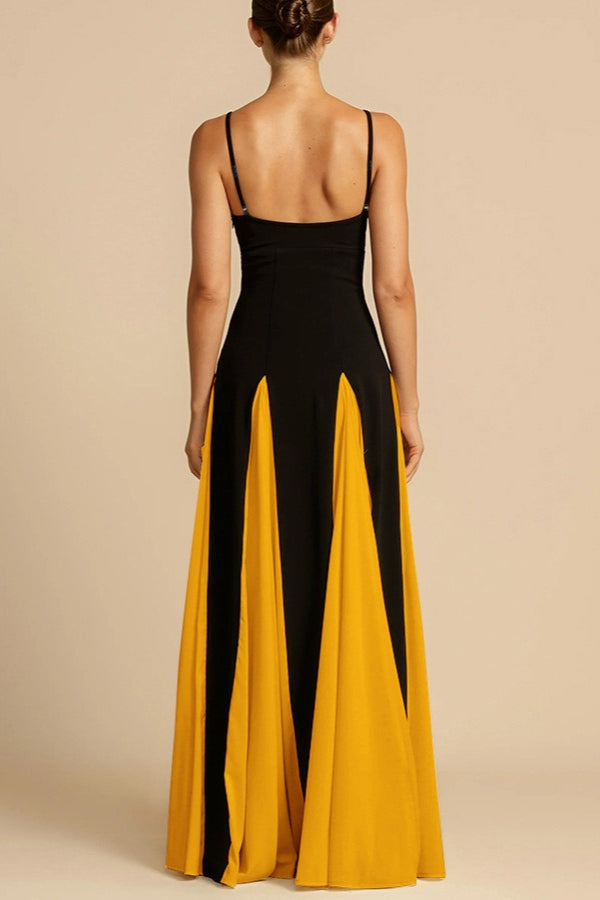 Elegant Panelled Slip Party Dress - View 9 | VelvetHem